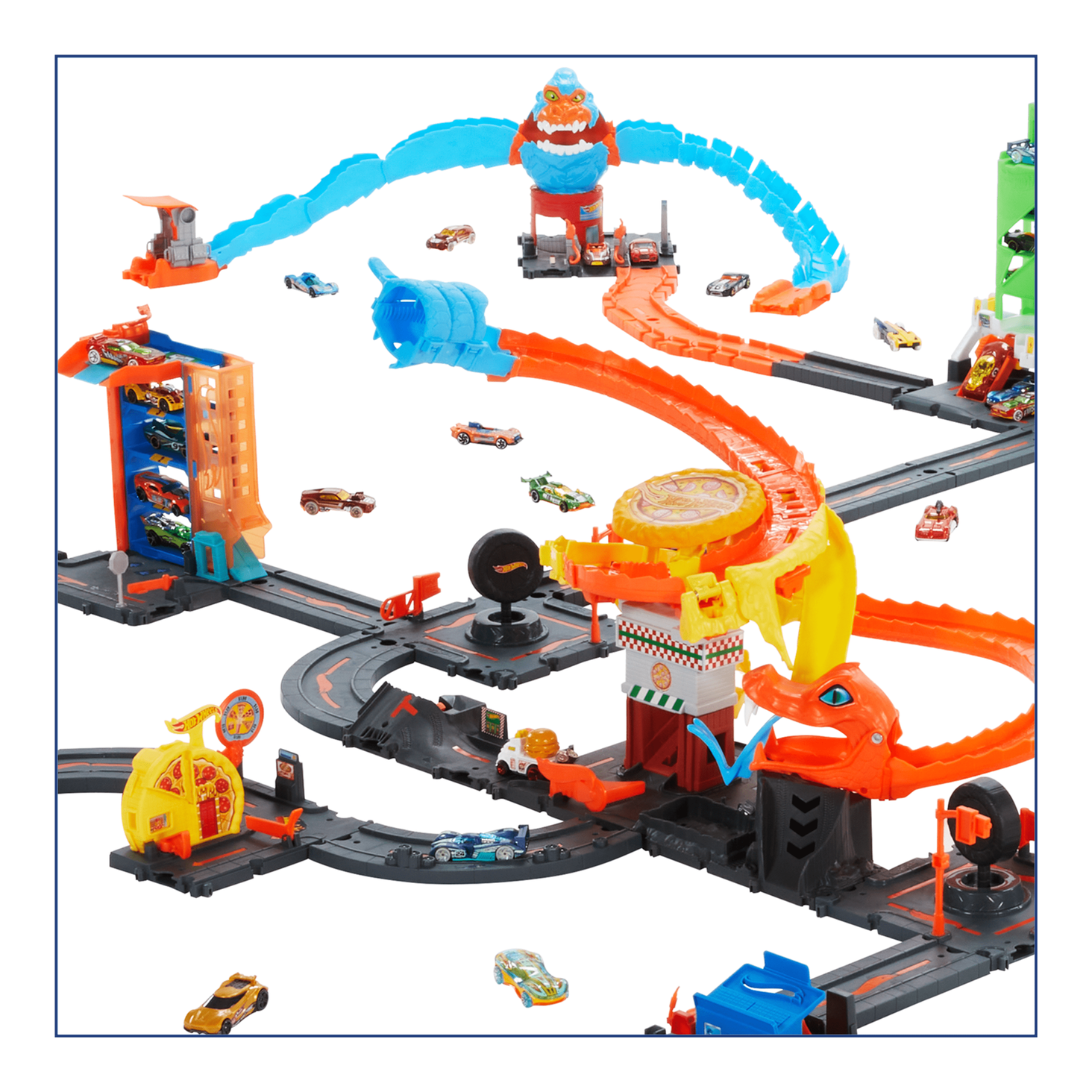 Hot Wheels City Odjazdowa pizza – Atak kobry Zestaw 8