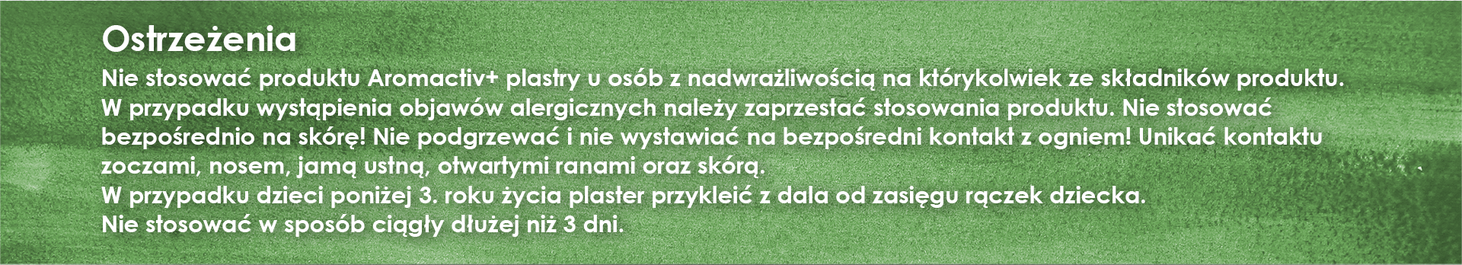 Aromactiv+ plastry aromatyczne