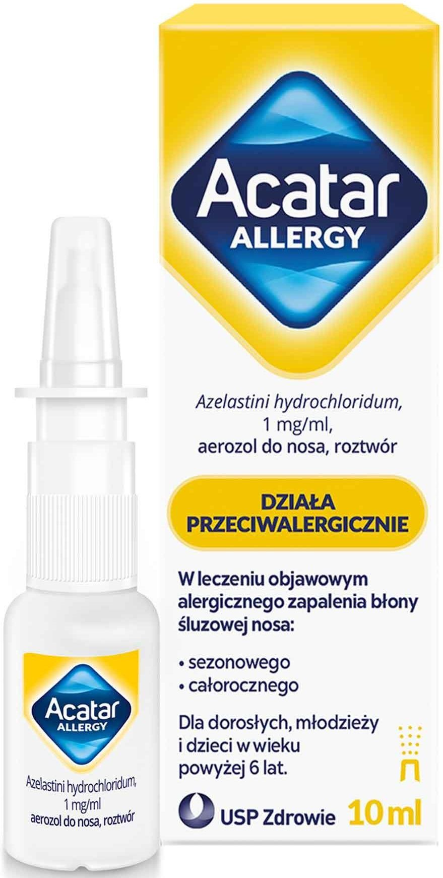 Lek na alergię Acatar Allergy Aerozol do nosa 10ml Opinie i ceny na