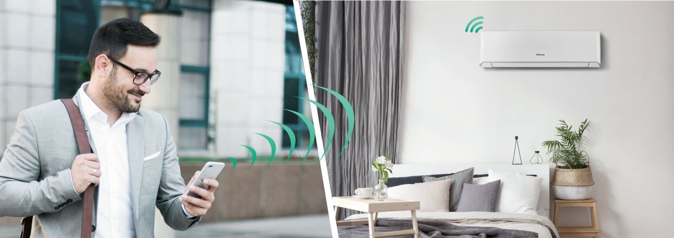 Hisense klimatyzator połączenie wi-fi