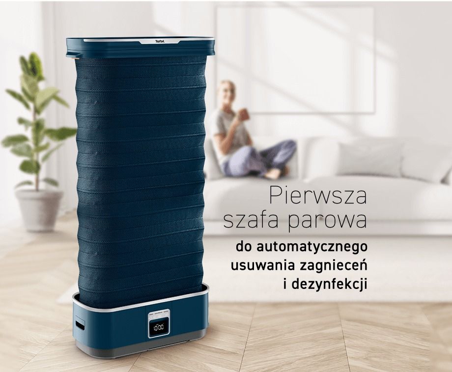 Tefal szafa parowa baner