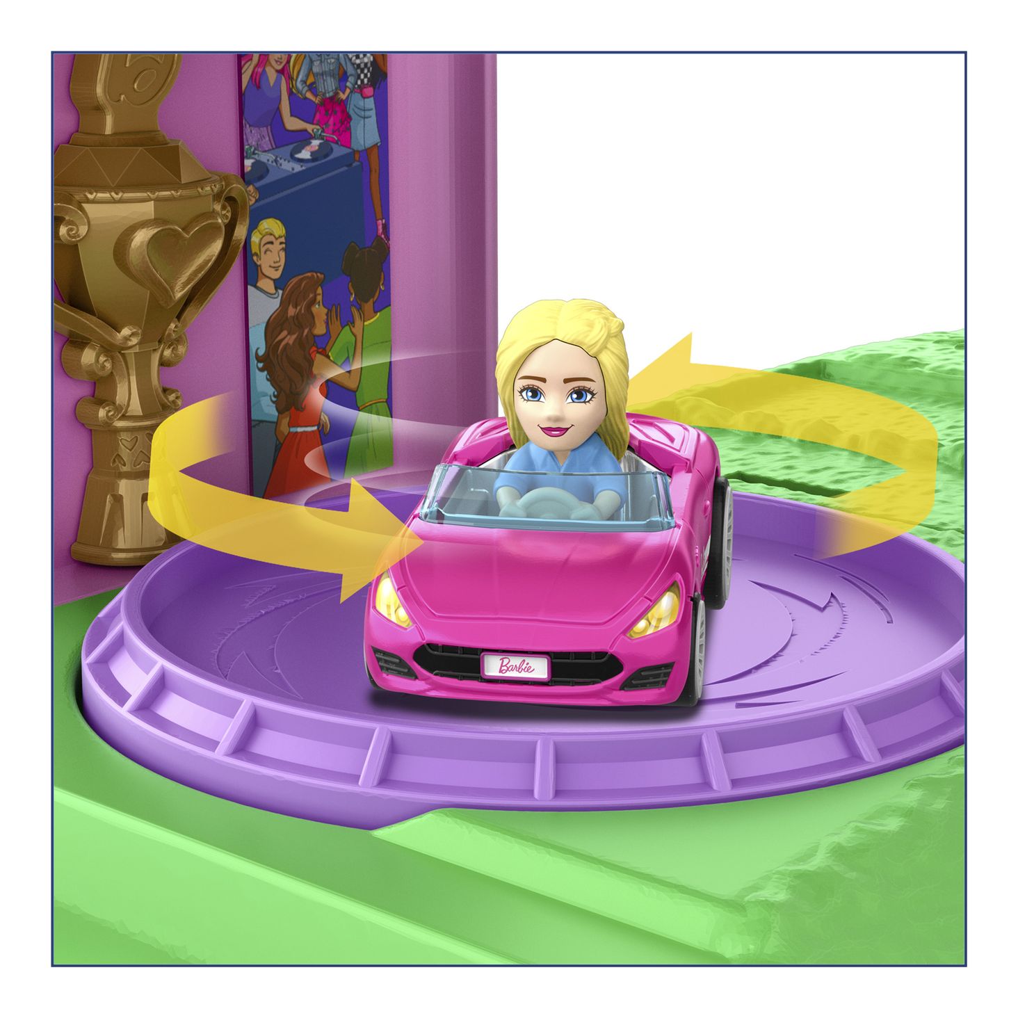 Hot Wheels Zakręcony tor wyścigowy Barbie Zestaw 9