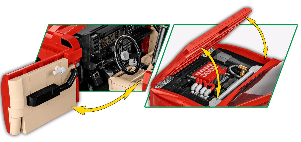COBI Lancia Delta HF Integrale ruchome elementy