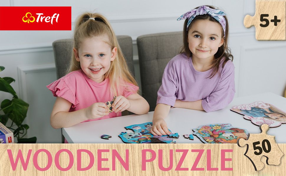 Trefl Puzzle drewniane 50el. banner