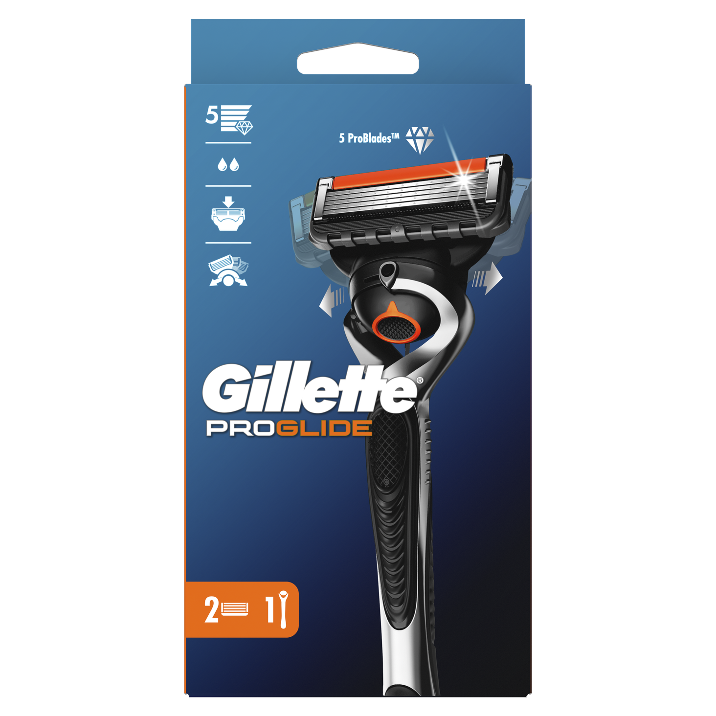 Gillette ProGlide maszynka + 2 ostrza wymienne