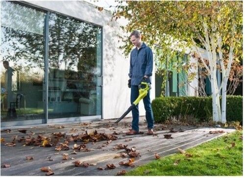 RYOBI OBL1820S Zalety dmuchawy