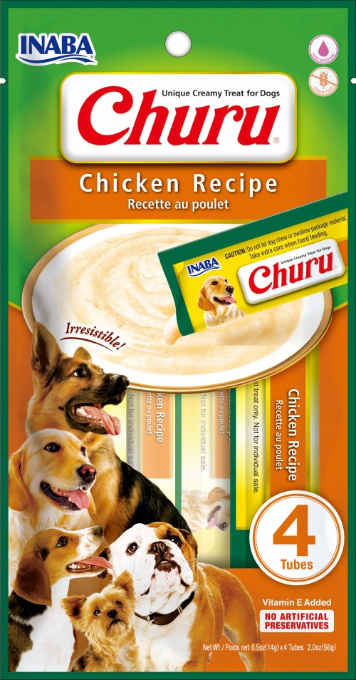Inaba Dog Churu Z Kurczakiem 4x14g