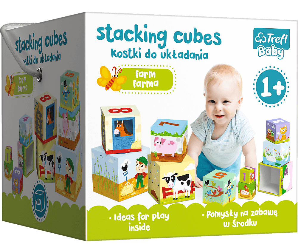 Trefl Kostki do układania - farma 60468