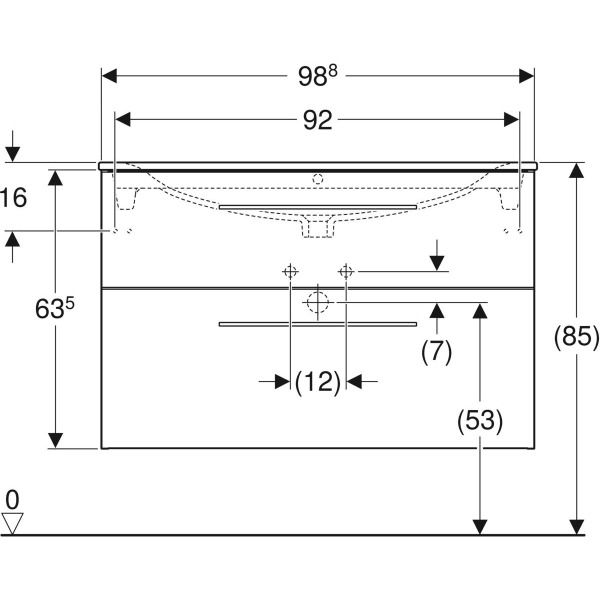 geberit rysunek techniczny