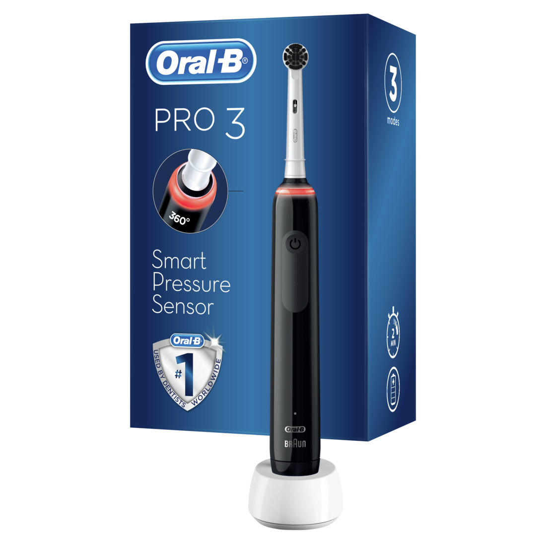 Oral-B Pro 3 – 3000 Pure Clean czarny