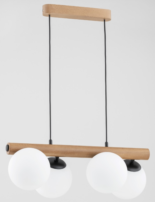 Alfa argon lampa wisząca 4-punktowa czarna 63096