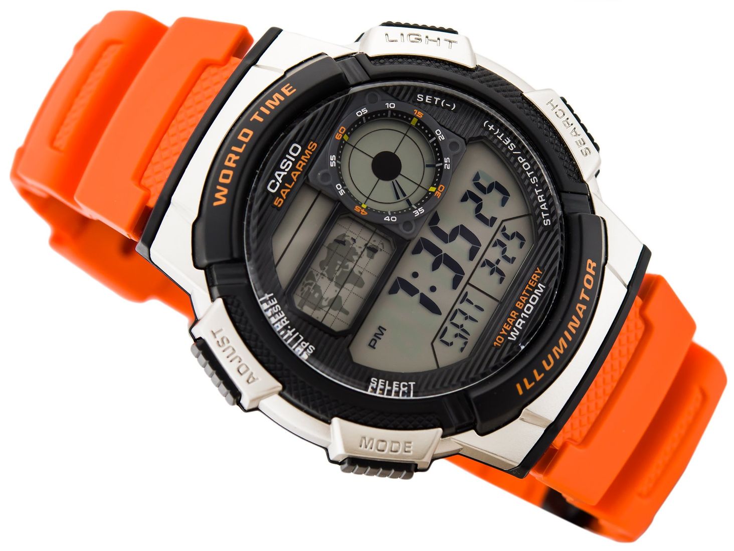 Casio Sport AE-1000W-4BVEF Pomarańczowy