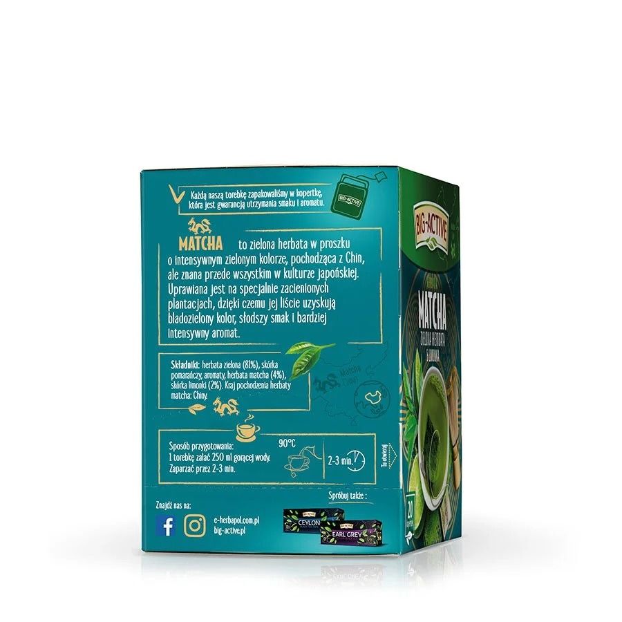 Big-Active Herbata Matcha Zielona herbata & Limonka 2