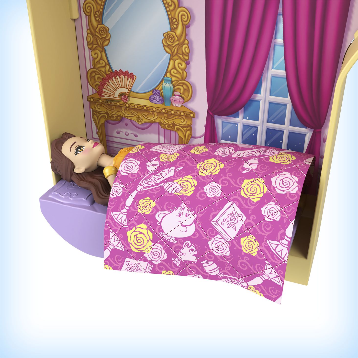 Mattel dwupoziomowy złocisty wózek