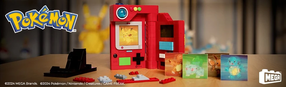 MEGA Pokemon Pokédex z Kanto Zestaw konstrukcyjny HYM37