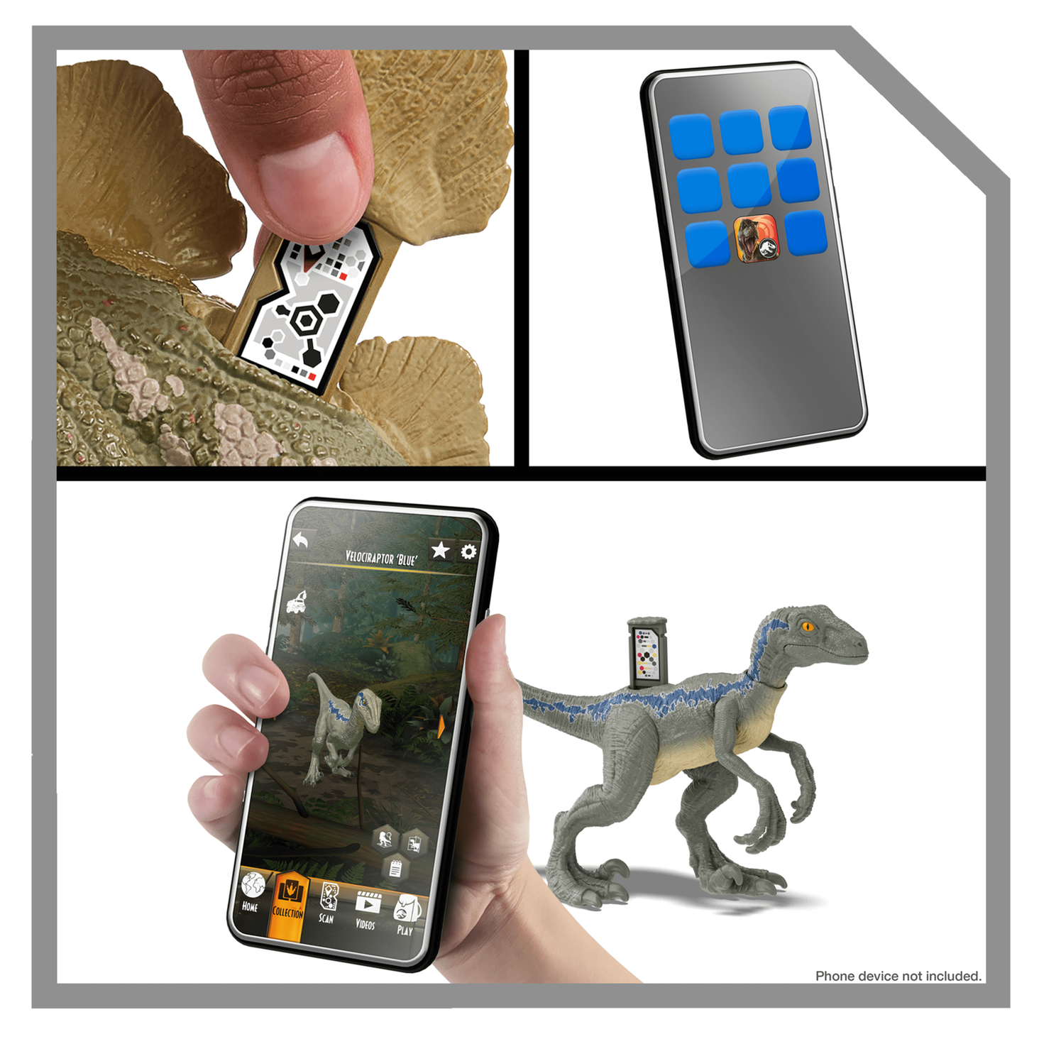 bezpłatnej aplikacji Jurassic World Play