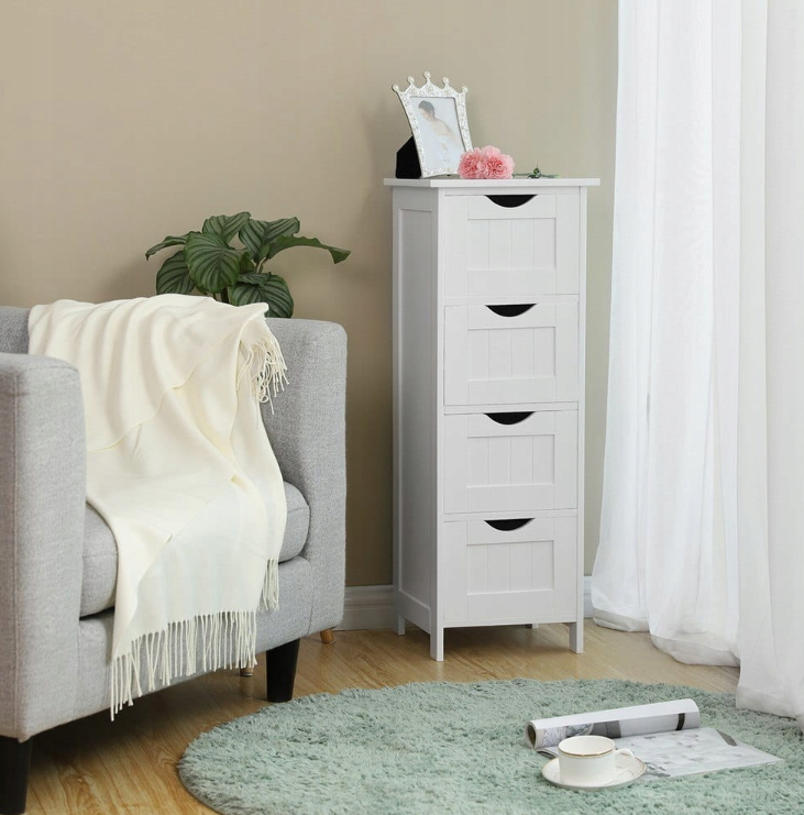 Vasagle&Songmics Szafka łazienkowa LHC40W biała - 3