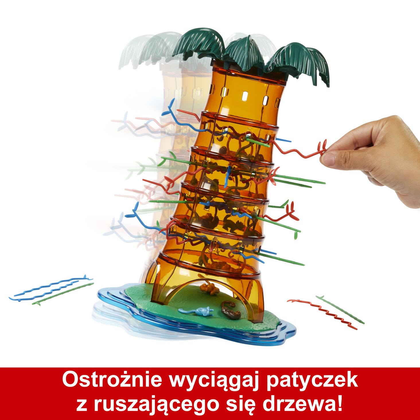 Mattel Gry Spadające małpki Zabawa na drzewie HTW65 4