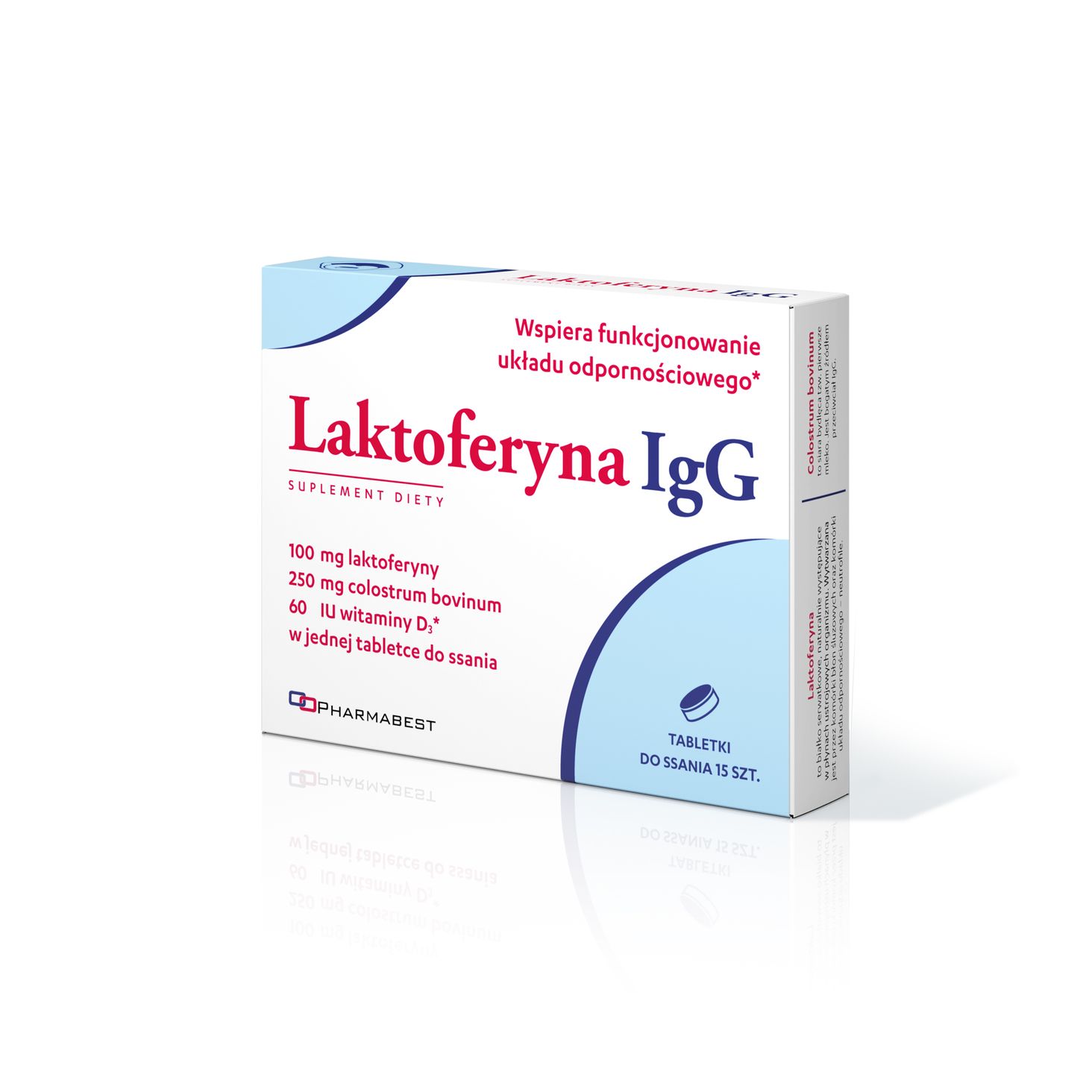 Laktoferyna IgG do ssania 15 tabletek Grafika