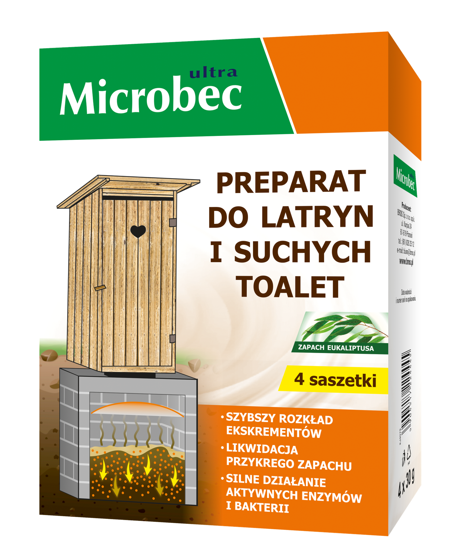 Microbec Preparat do latryn i suchych toalet