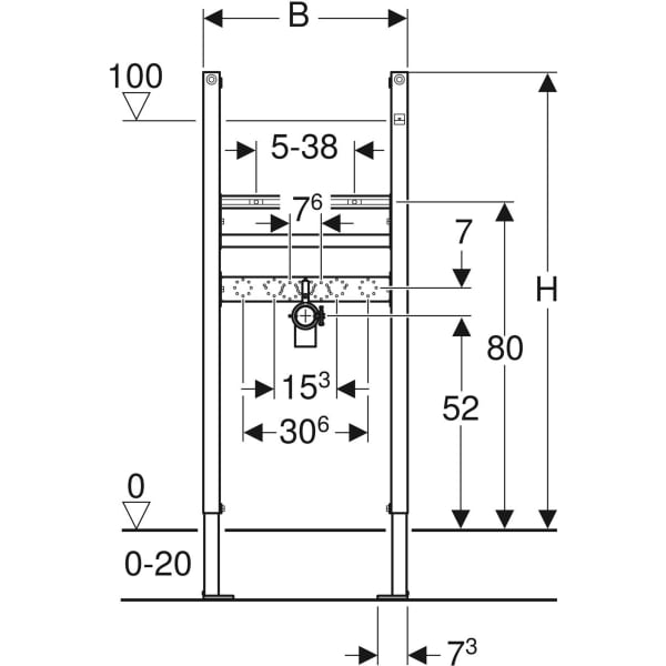 geberit rysunek techniczny