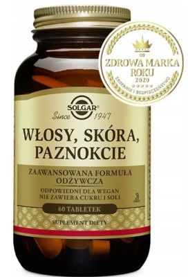 Solgar Formuła Włosy Paznokcie Skóra 120 tabl. - 3