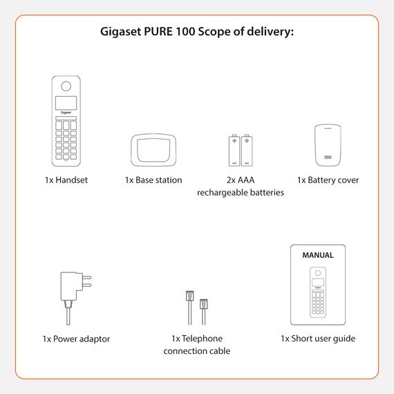Gigaset Pure 100 Czarny - 8