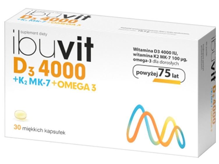Polpharma Ibuvit D3 4000 + K2 MK-7 Omega 3 x 30 kaps.