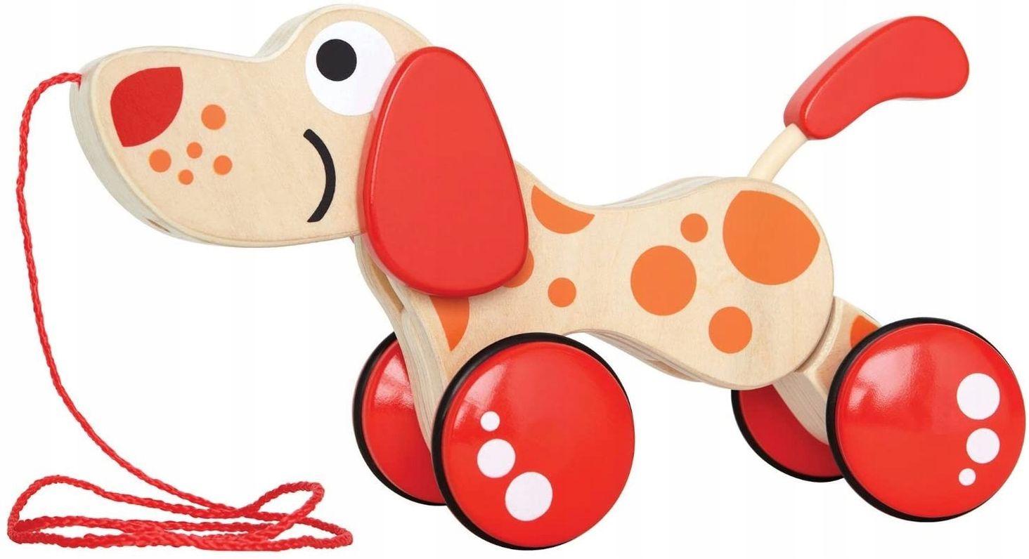 Hape Drewniany piesek na sznurku E0347