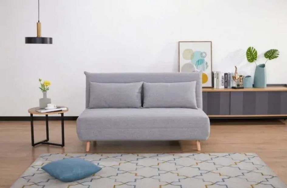 Sofa SPIKE II rozkładana szara Signal
