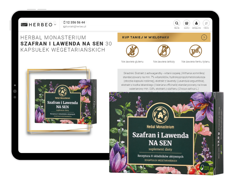 Herbal Monasterium Szafran i Lawenda na Sen - 2