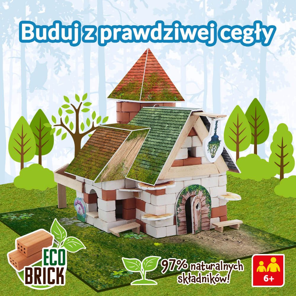 Klocki ceramiczne Brick Trick – Leśny Domek