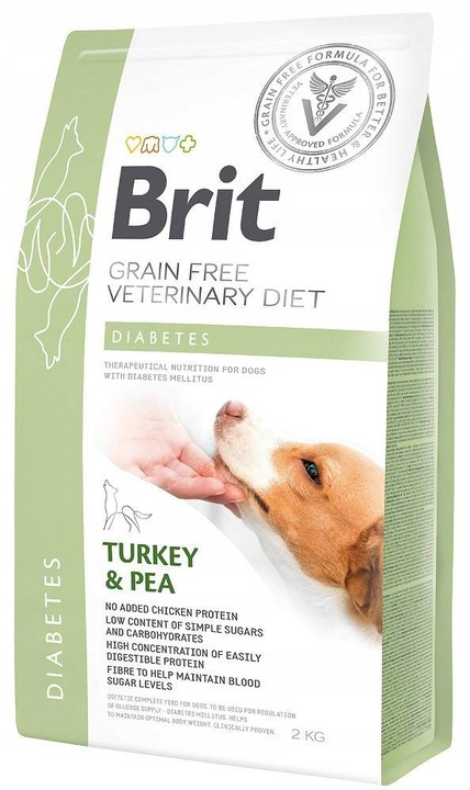 Brit Veterinary Diet Diabetes Turkey&Pea 2kg