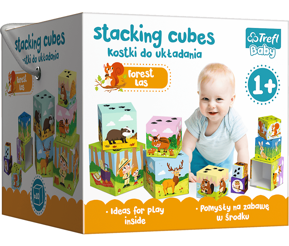Trefl Kostki Baby Cubes Do Układania Las 60664