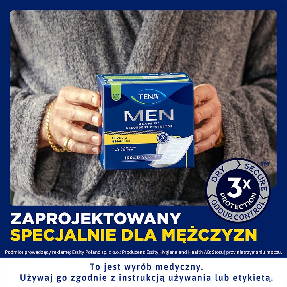 TENA men wkładki active lvl 2zdj4