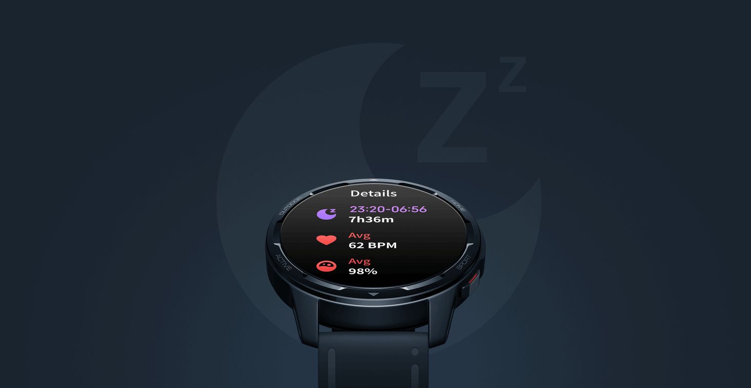 Xiaomi Watch S1 Active Monitorowanie snu