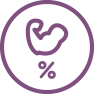 Procent masy mięśniowej icon