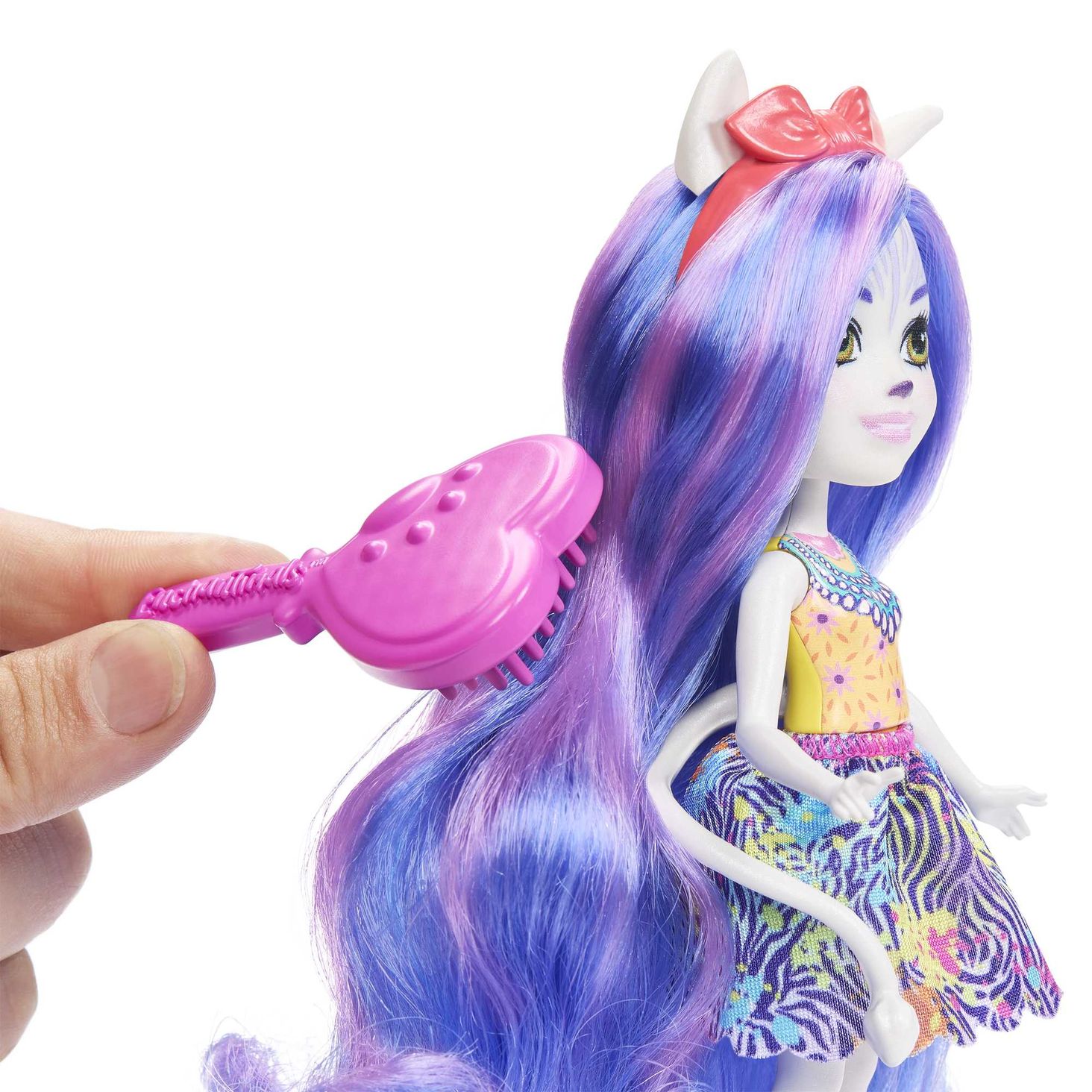 Enchantimals Zebra Lalka Deluxe Zestaw z małą 2