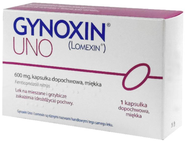 Gynoxin Uno 0,6g 1kaps. - 1