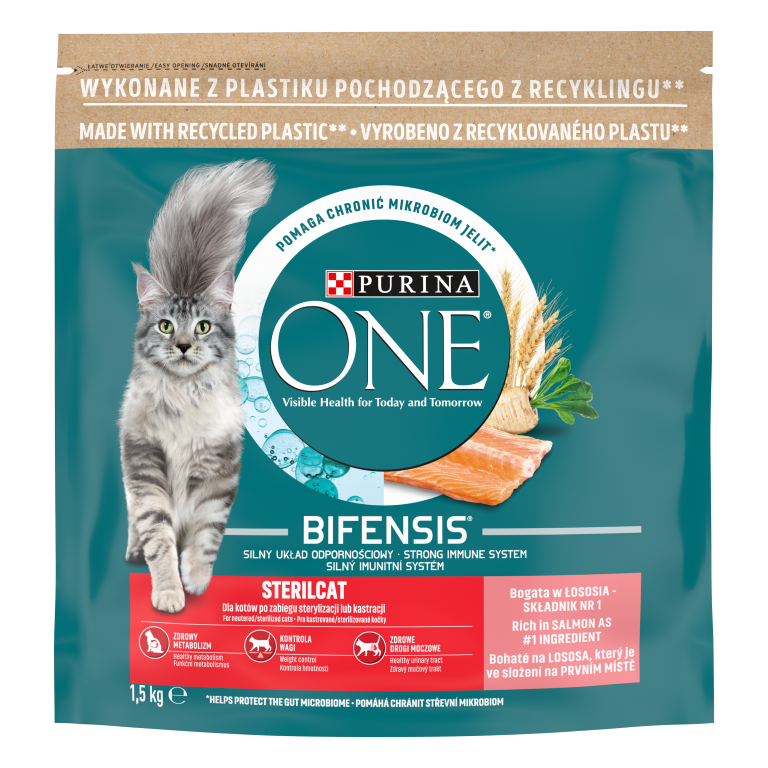 Purina One Sterilcat Łosoś opakowanie