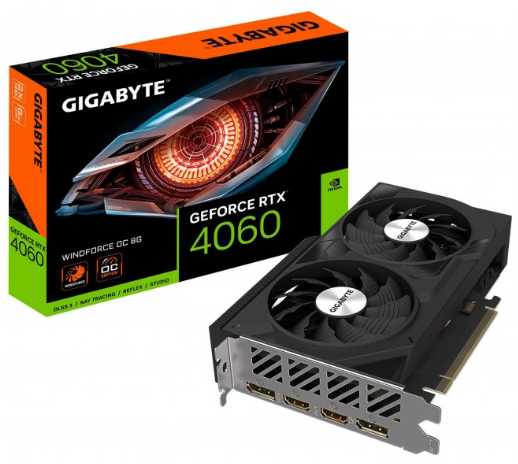 Gigabyte GeForce RTX 4060 WINDFORCE OC 8GB GDDR6 - 1