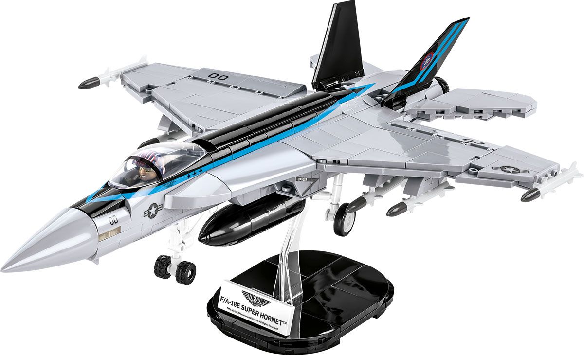 COBI F/A-18E Super Hornet model z tabliczką