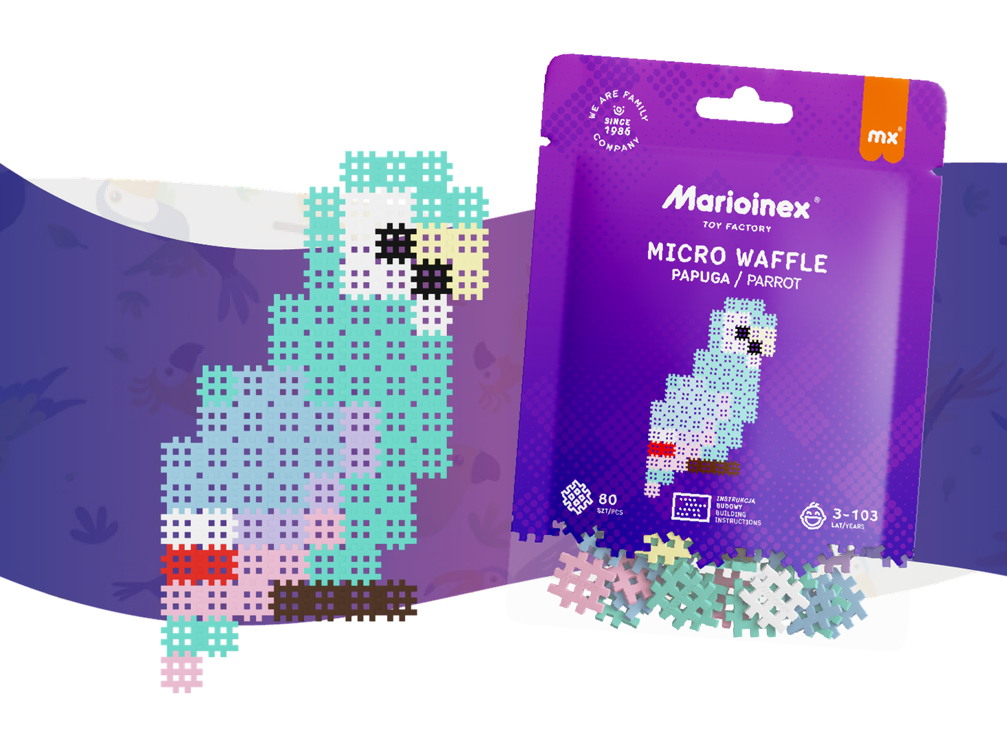 Marioinex Micro Waffle Papuga_2