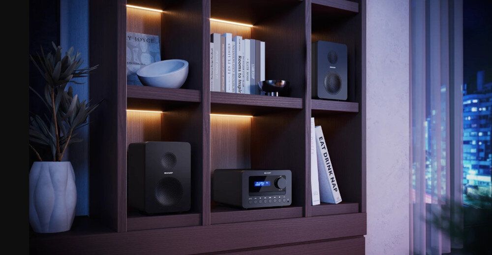 SHARP XL-B512 BR - Dźwięk stereo