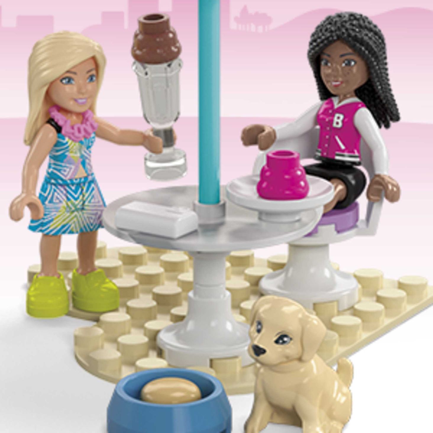 MEGA Barbie Kabriolet i stoisko z lodami Zestaw klocków 8