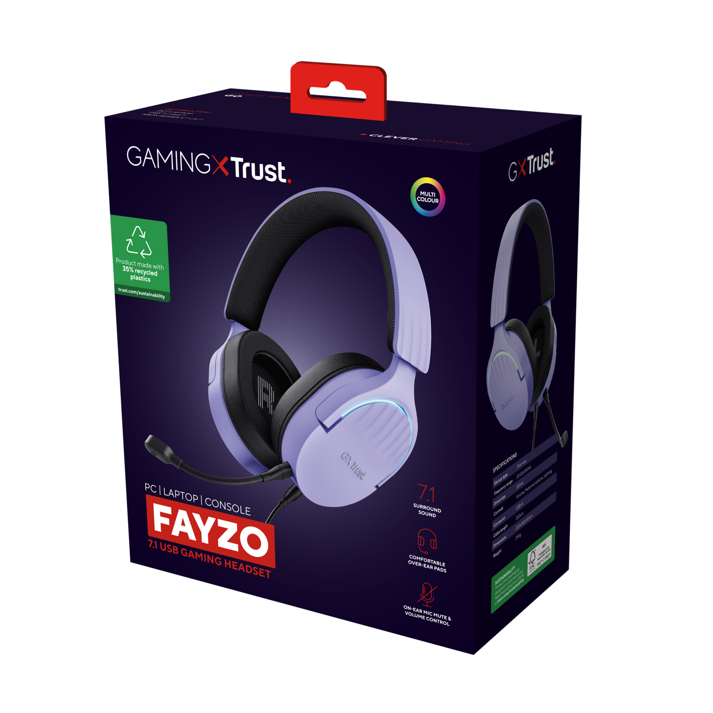 Trust GXT 490P Fayzo Purpurowy (25303) - 4