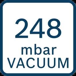 Maks. podciśnienie (turbina) 248 mbar