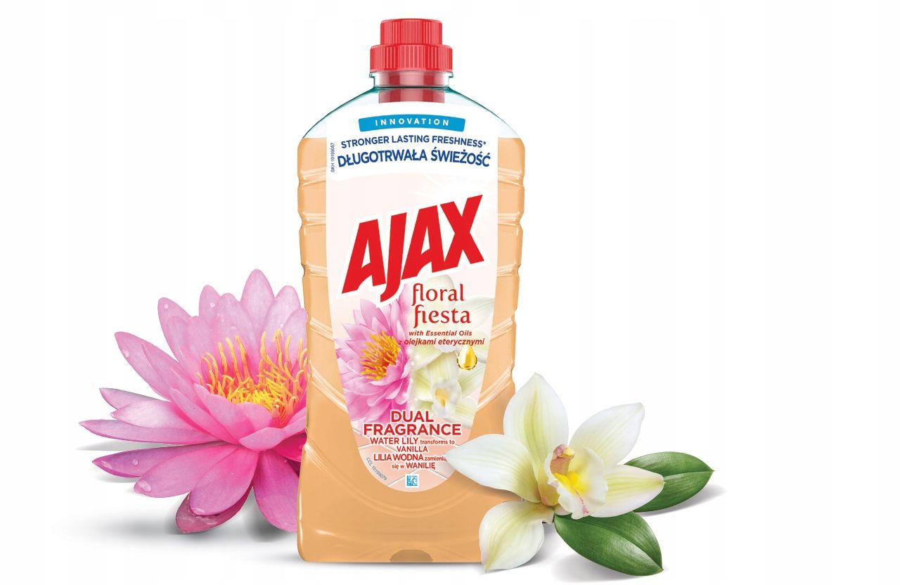 Ajax Floral Fiesta Dual Fragrance Płyn Uniwersalny Lilia Wodna