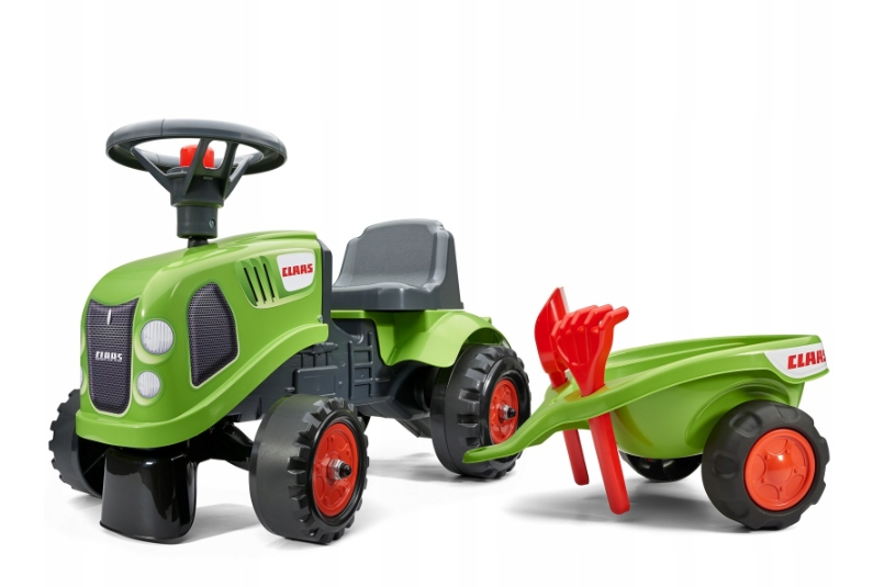Falk Traktor Claas Z Kierownicą I Przyczepą -2