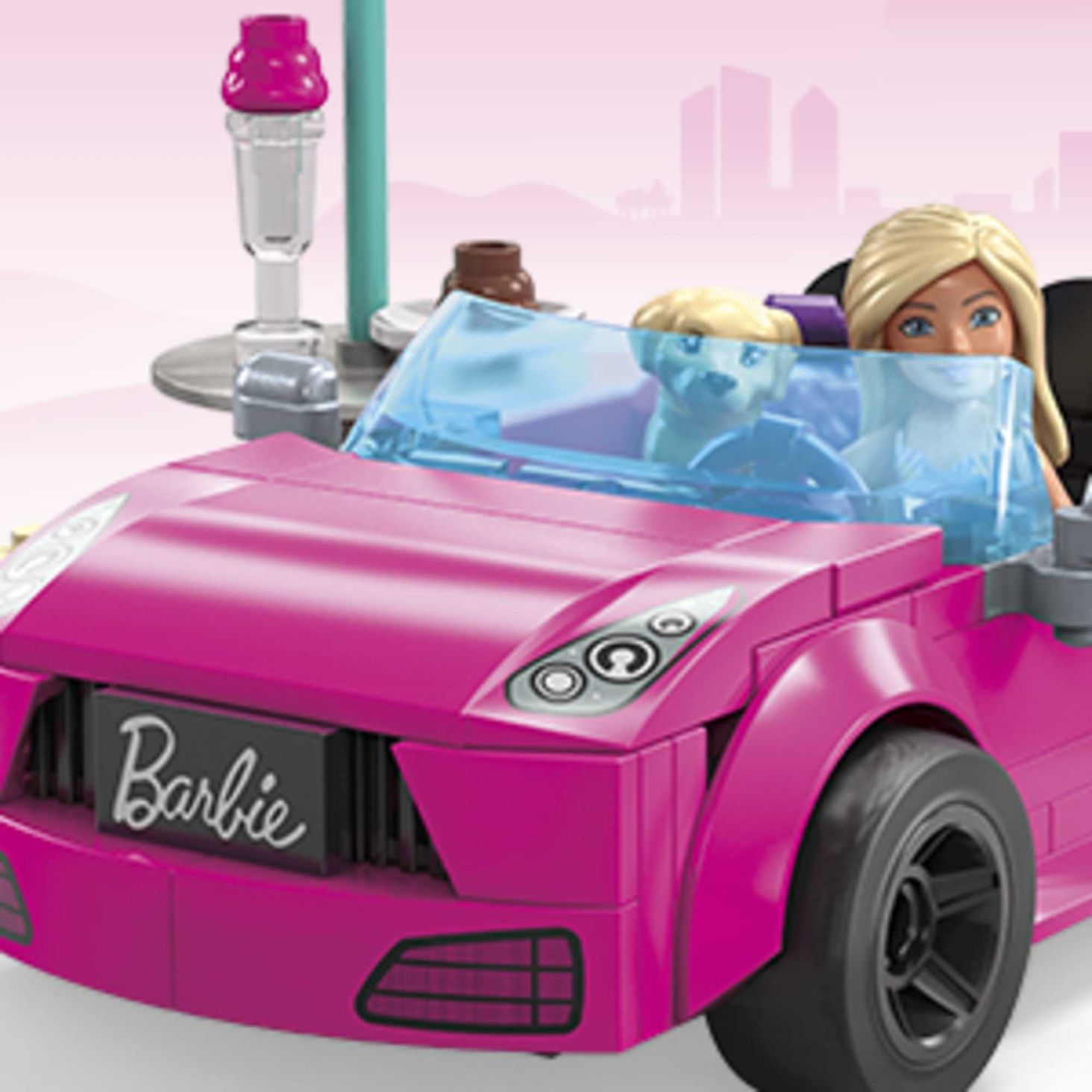 MEGA Barbie Kabriolet i stoisko z lodami Zestaw klocków4